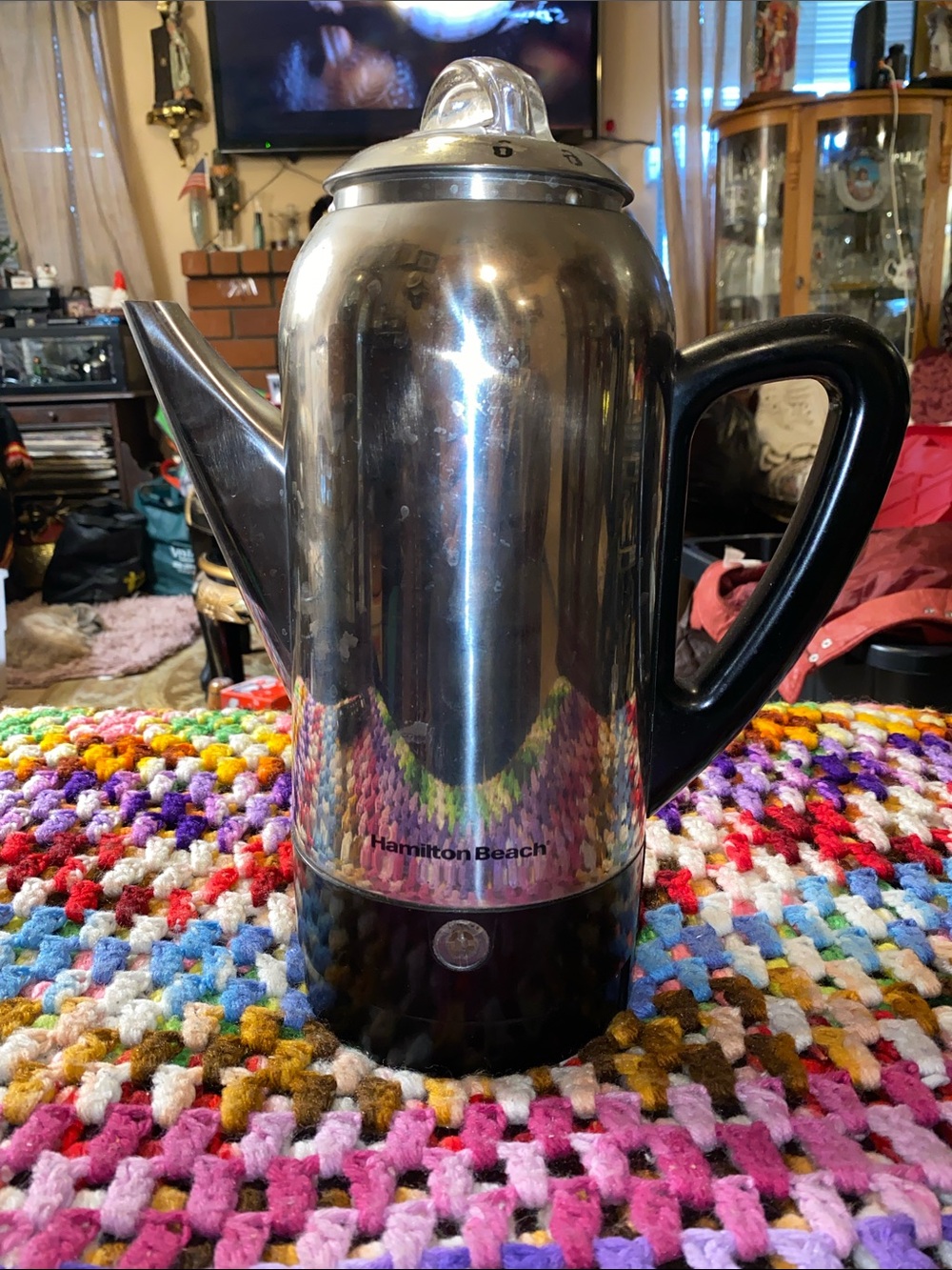 Hamilton Beach Stainless Steel Percolator Coffee Pot - Works Fine